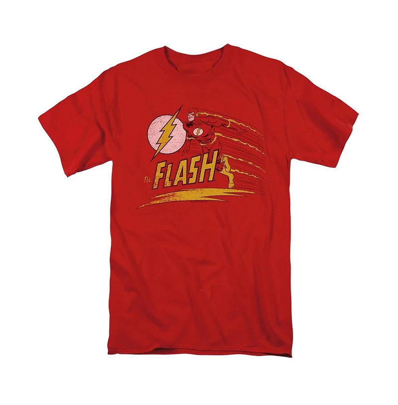 Dc Flash Mens Comics Like Lightning Short Sleeve Adult Tee / T-Shirt