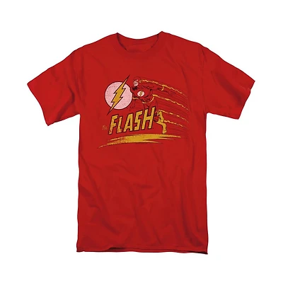 Dc Flash Mens Comics Like Lightning Short Sleeve Adult Tee / T-Shirt