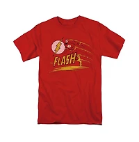Dc Flash Mens Comics Like Lightning Short Sleeve Adult Tee / T-Shirt