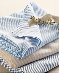 Lands' End Cotton Oxford Stripe Bed Sheet Set