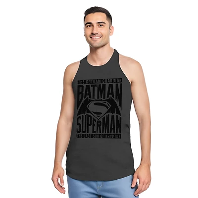Batman V Superman Men's Title Fight Adult Tank Top