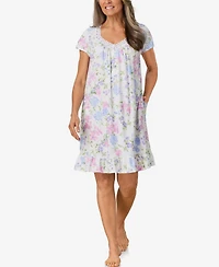 Aria Women's Short Cap Sleeve Nightgown