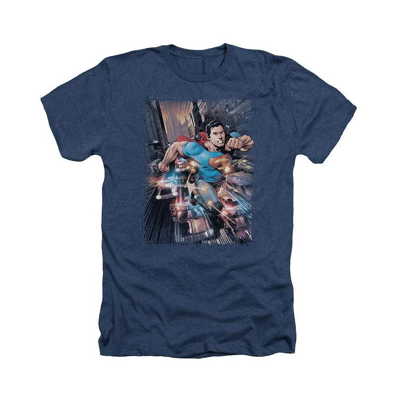 Superman Men's Action Comics 1 Adult Heather Tee / T-Shirt