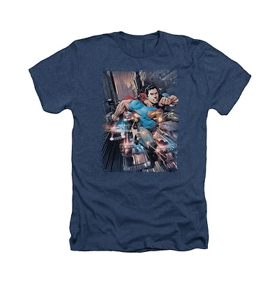 Superman Men's Action Comics 1 Adult Heather Tee / T-Shirt