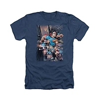 Superman Men's Action Comics 1 Adult Heather Tee / T-Shirt