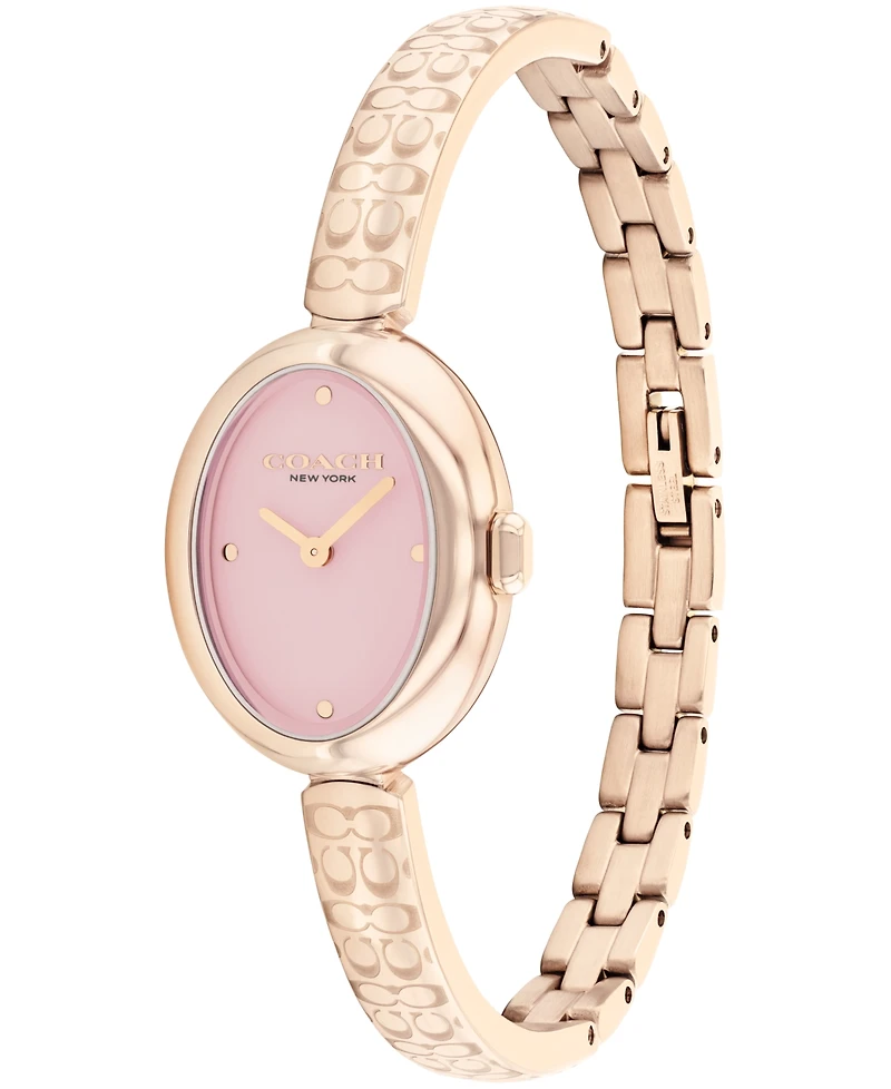 Coach Women's Sammy Carnation Gold Tone Stainless Steel Bangle Bracelet Watch, 22.5mm
