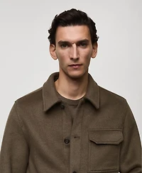 Mango Men's Wool-Blend Field Jacket