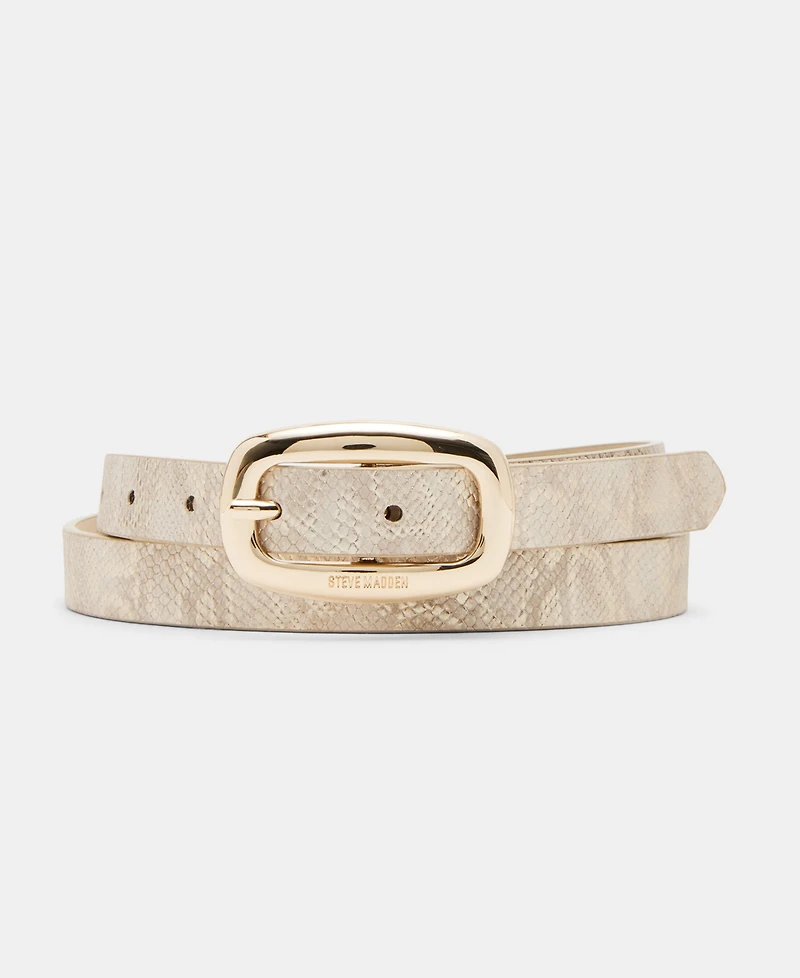 Steve Madden Women's 3-Pc. Faux-Leather Belt Set