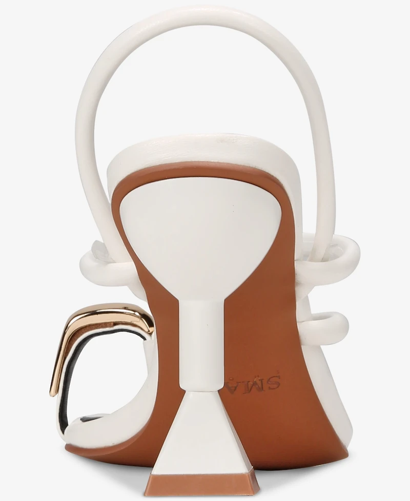 Smash Shoes Women's Whitney Gold Toe Strappy Dress Sandals - Extended Sizes Available