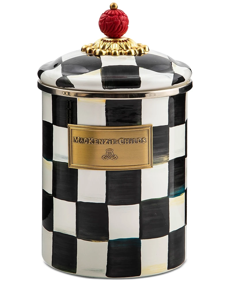 Mackenzie-Childs Courtly Check Medium Canister