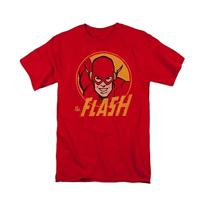 Dc Flash Mens Comics Circle Short Sleeve Adult Tee / T-Shirt