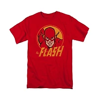 Dc Flash Mens Comics Circle Short Sleeve Adult Tee / T-Shirt