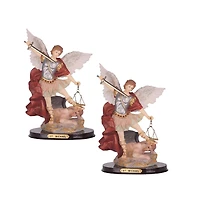 Fc Design "2-pc Set" 12"H Archangel Michael Statue Saint Michael The Strongest Angel Holy Figurine Statue Ornament Home Room Office Decor and Perfect