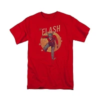 Dc Flash Mens Comics Circle & Stars Short Sleeve Adult Tee / T-Shirt