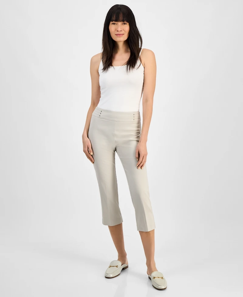 Jm Collection Women's Pull-On Capri Tummy-Control Pants, Exclusively at Macy's