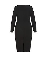City Chic Plus Jojo Fitted Dress