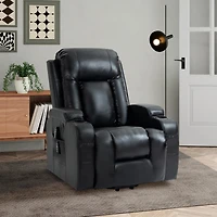 Power Lift Recliner Chair for Elderly Heavy Duty Motion Mechanism with 8-Point Vibration Massage and Lumbar Heating Usb Charging Port