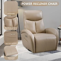 Power Recliner Chair with Lumbar Support Max Swivel Degree 270° Heavy Duty Motion Mechanism with Usb and Type-c Ports