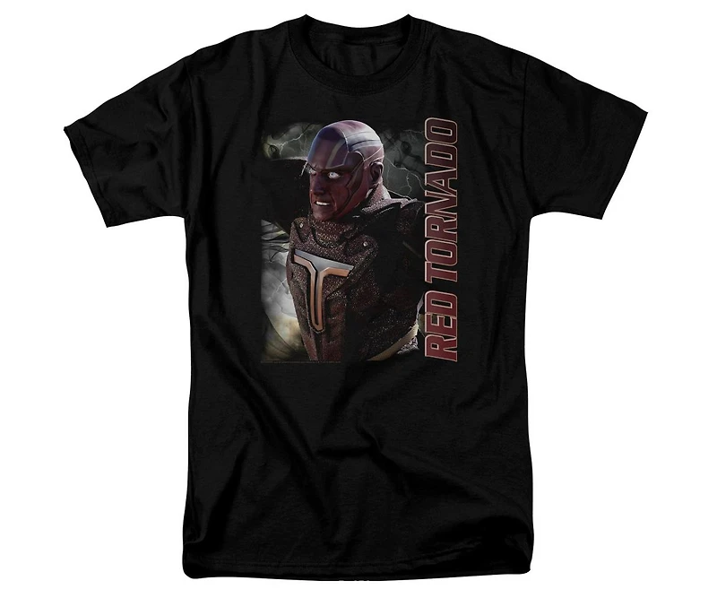 Supergirl Mens Red Tornado Short Sleeve Adult Tee / T-Shirt