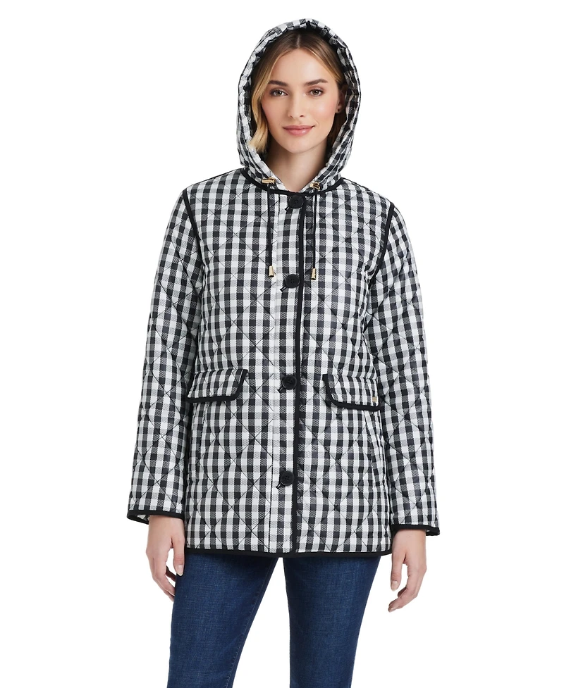 kate spade new york Women's Diamond Quilted A-line Jacket