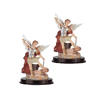 Fc Design "2-pc Set" 5"H Archangel Michael Statue Saint Michael The Strongest Angel Holy Figurine Statue Ornament Home Room Office Decor and Perfect I
