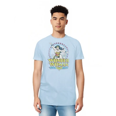 Dc Wonder Woman Men's Comics Star Of Paradise Island Short Sleeve Adult Tee / T-Shirt