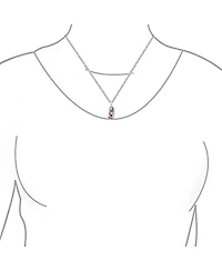 Bling Jewelry Nautical Flip Flop Pendant Necklace in Pink Sterling Silver Beach Sandal