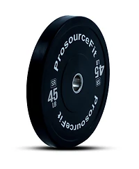 ProsourceFit Solid Rubber Bumper Plate, 45 lb