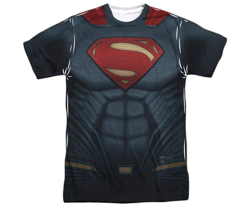 Batman V Superman Mens Uniform Short Sleeve Adult Poly Crew Tee / T-Shirt