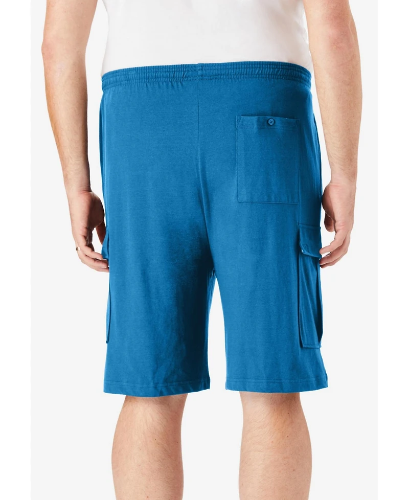 KingSize Big & Tall Lightweight Jersey Cargo Shorts
