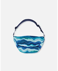 Boy Printed Fanny Pack Blue Wave And Black - Toddler|Child