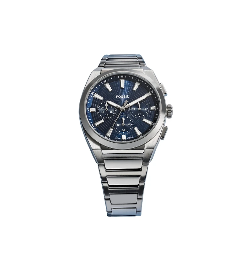 Fossil Men's Everett Chronograph Stainless Steel Watch