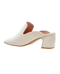 Linea Paolo Giselle | Croco Embossed Leather Mules
