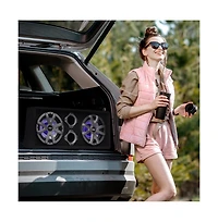 Pyle Dual Subwoofer Box System, 8'' Vented Enclosure, 800W Max, Led Lights