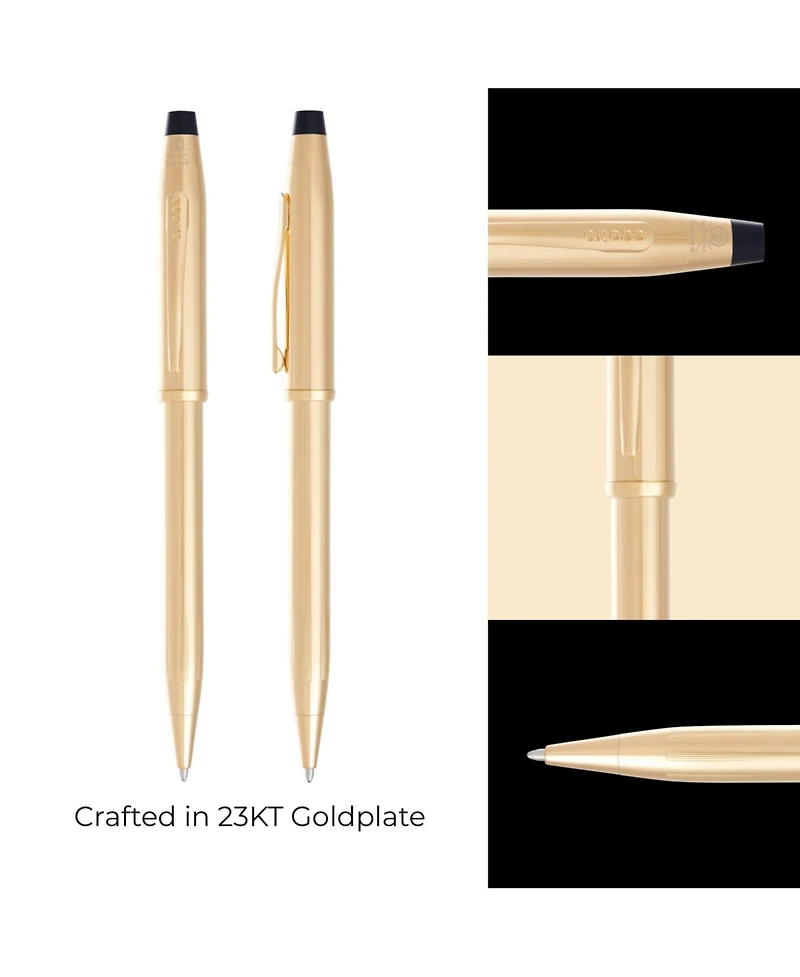 A. T. Cross A.t. Cross Century Ii 23KT Gold Plate with 23KT Gold-Plated Appointments Ballpoint Pen