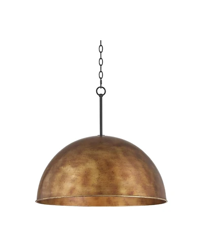 Possini Euro Design Julian 24" Rustic Pendant Ceiling Light Fixture Dining Room Over Table Dome 4-Light Brown Bronze Finish