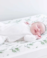 Crane Baby Parker Quilted Change Pad Cover - Leaf