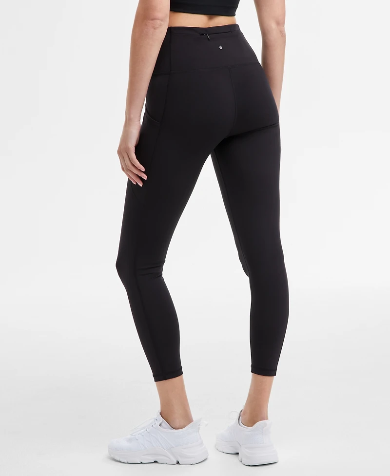 Id Ideology Women's Solid 7/8 Compression Leggings