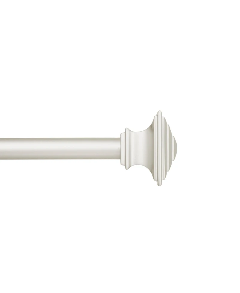 Kenney Mission 3/4 Inch Decorative Bay Window Curtain Rod - Stylish and Adjustable