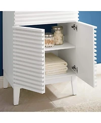 Freestanding Bath Vanity with White Ceramic Top Unassembled for bathroom