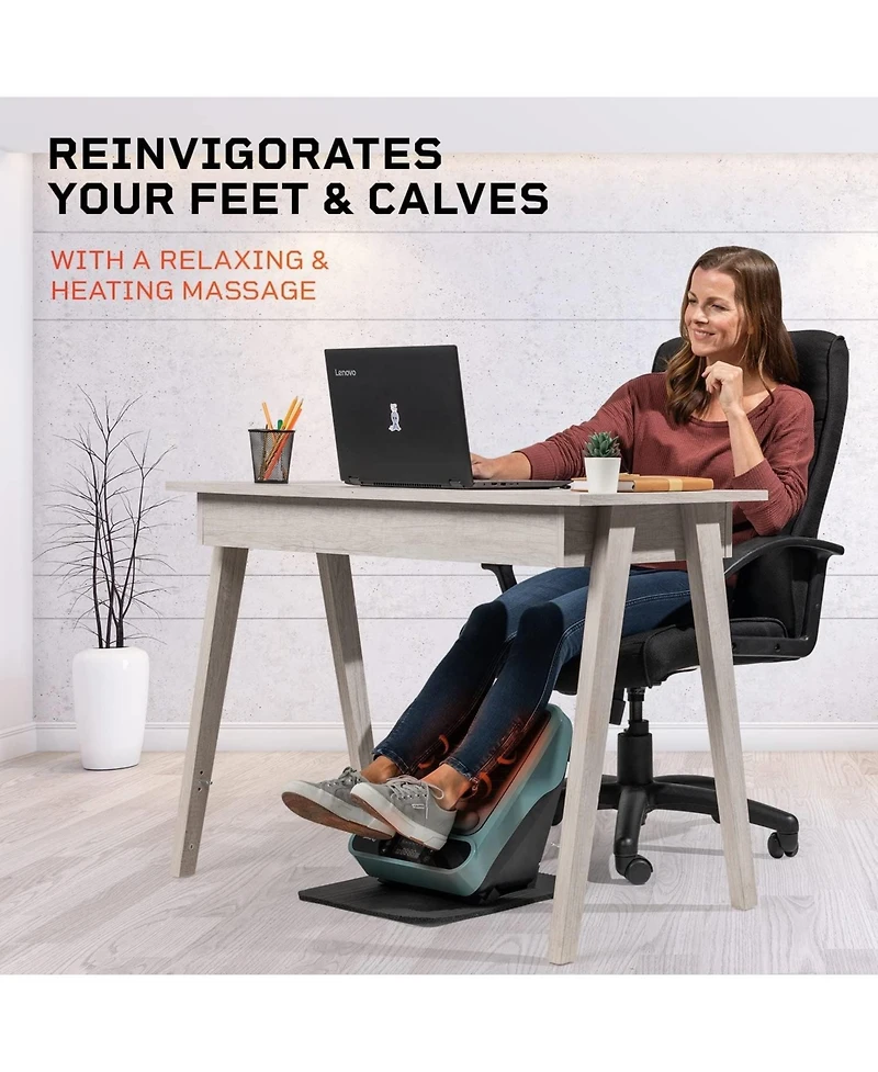 LifePro Foot and Calf Massager with Heat - Neuropathy Relief and Blood Circulation Booster - Soothing Therapy Device
