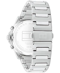 Tommy Hilfiger Men's Multifunction Silver Tone Stainless Steel Bracelet Watch, 43mm