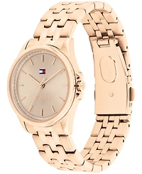 Tommy Hilfiger Women's Quartz Rose Gold Tone Stainless Steel Bracelet Watch, 30mm