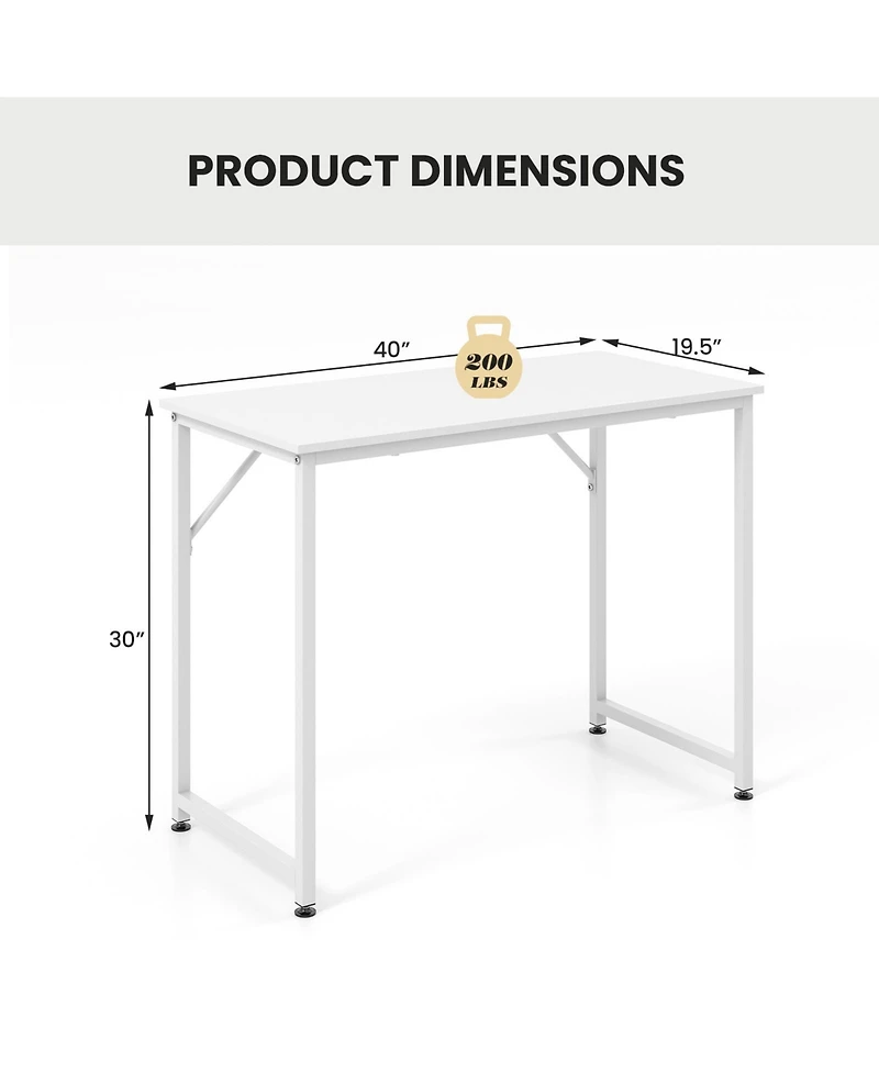 Gouun L Shaped Computer Desk and Writing Workstation for Home and Office