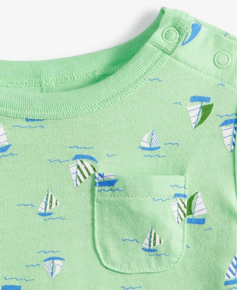 Baby Boys Sailboat-Print Sunsuit, Exclusively at Macy's