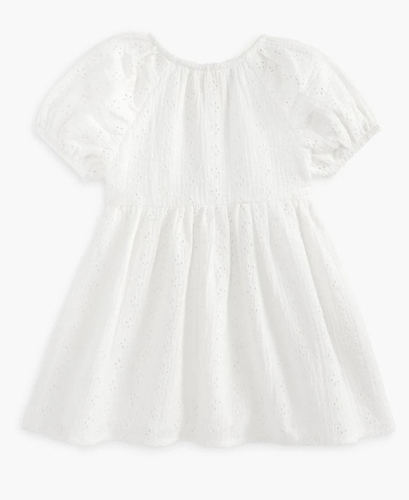 First Impressions Baby Girls Woven Cotton Eyelet Dress, Exclusively at Macy's