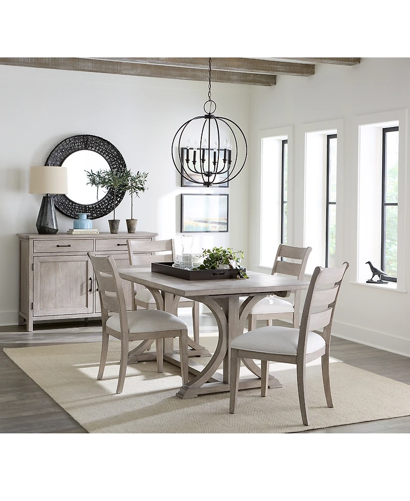 Sadie -Pc. Rectangular Dining Set (Table & Ladder Back Chairs