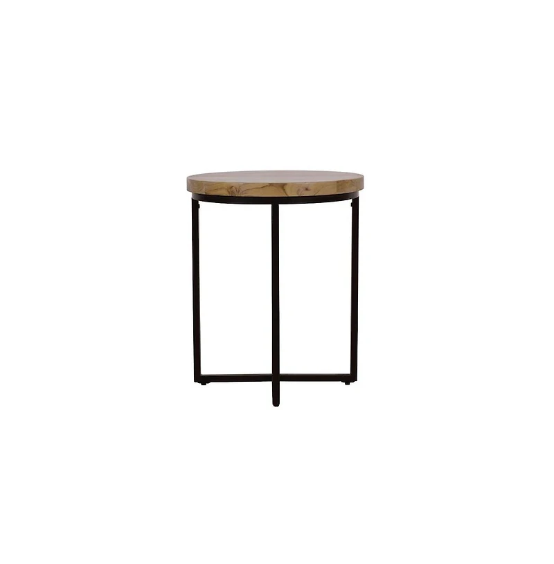 Jofran Ames Solid Wood Modern 20" Round End Table