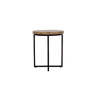Jofran Ames Solid Wood Modern 20" Round End Table