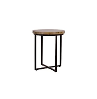 Jofran Ames Solid Wood Modern 20" Round End Table